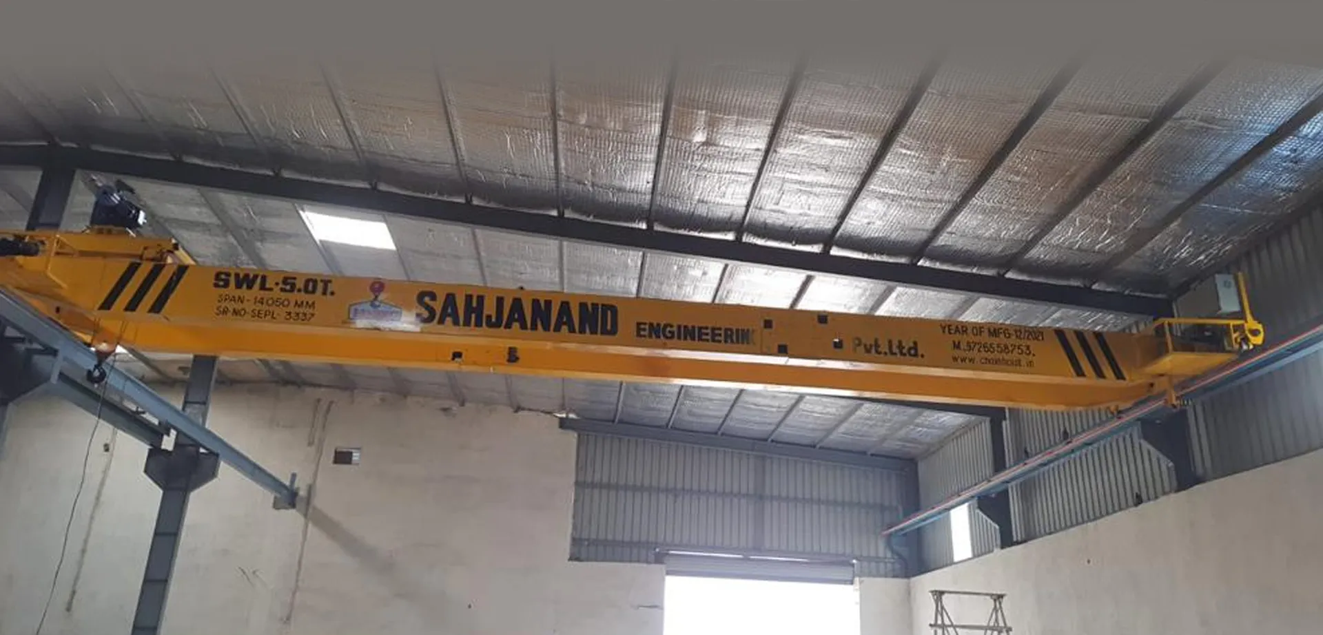 Single Girder EOT Crane Manufacturer